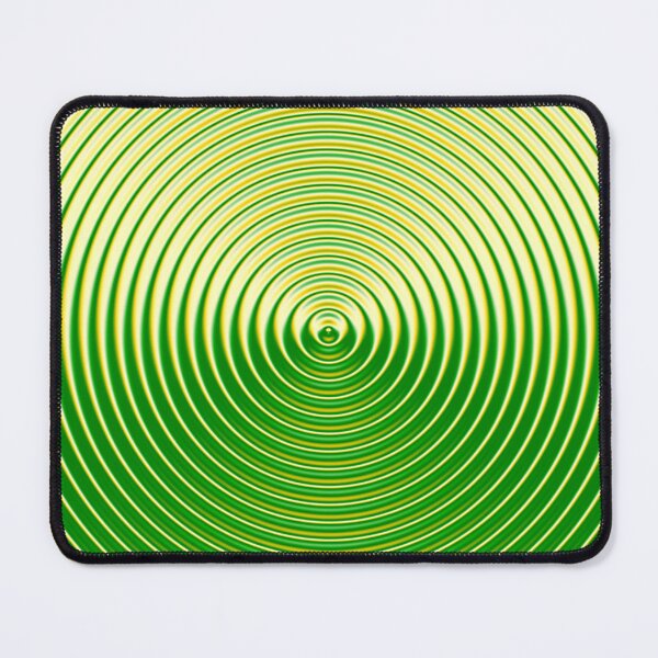 Item preview, Abstract Pattern "Green - Gold Circle" designed and sold by Gluecknika.