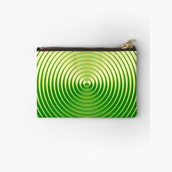 Item preview, Abstract Pattern "Green - Gold Circle" designed and sold by Gluecknika.