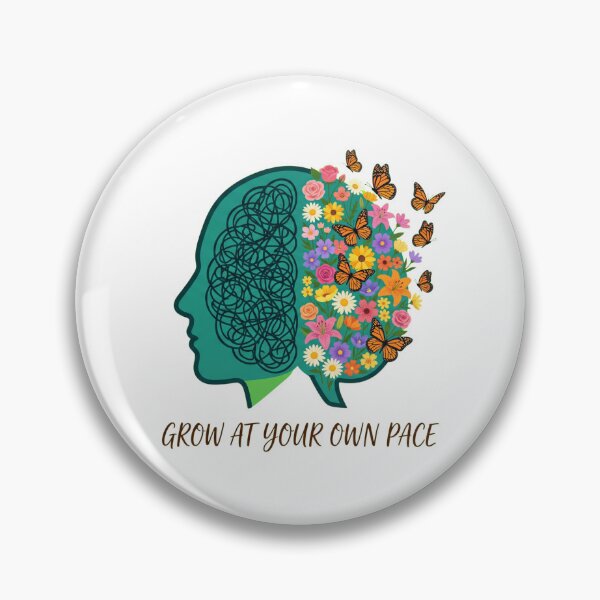 Item preview, Grow At Your Own Pace Mental Health Matters Self Love Gift designed and sold by AkDesign022.