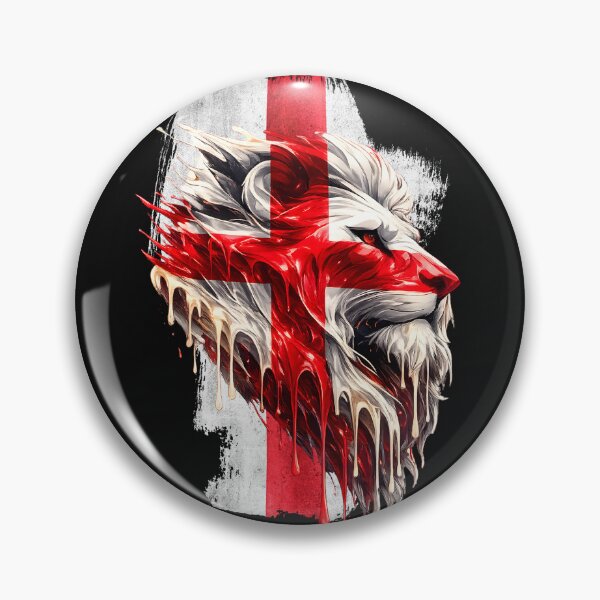 Item preview, England British Lion Face Union Flag | English Patriotic UK Lion Artwork designed and sold by Genius Geek.