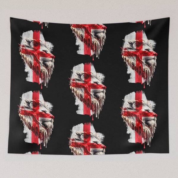 Item preview, England British Lion Face Union Flag | English Patriotic UK Lion Artwork designed and sold by Genius Geek.