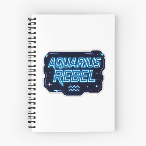 Item preview, Aquarius Rebel Electric Cyberpunk Typography designed and sold by littleearty.