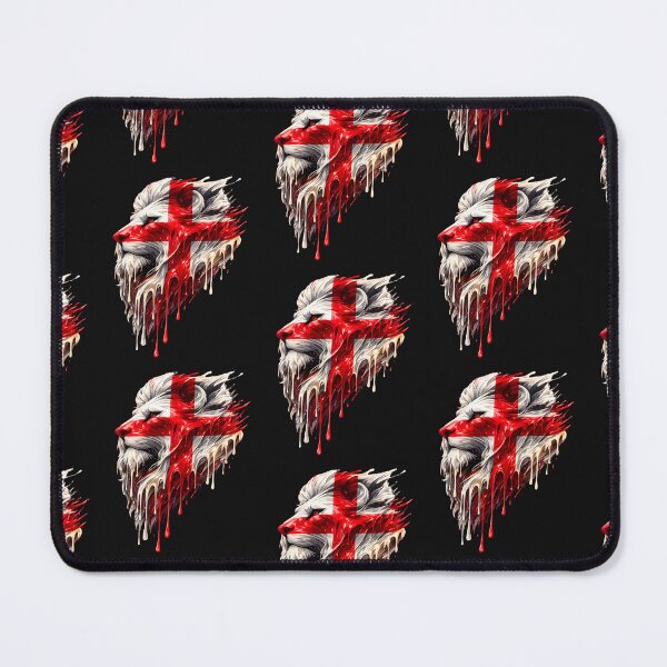 Item preview, England St George Lion Face Union Flag | English Patriotic UK Lion Artwork designed and sold by Genius Geek.