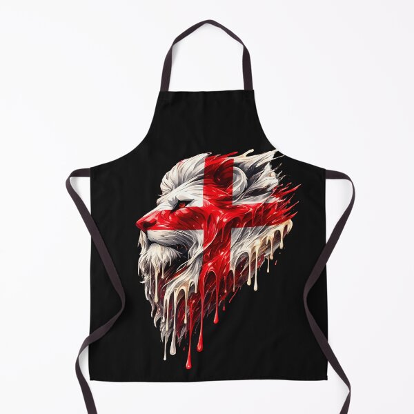 Item preview, England St George Lion Face Union Flag | English Patriotic UK Lion Artwork designed and sold by Genius Geek.