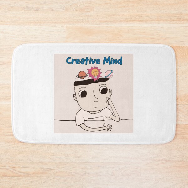 Item preview, Creative Mind -boy with Planets and Idea Bulb Illustration designed and sold by KRVC Studio .