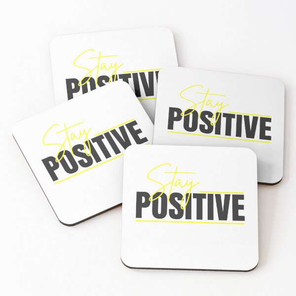 Item preview, Stay Positive" Minimalist Typography T-Shirt designed and sold by AKStorePrints.