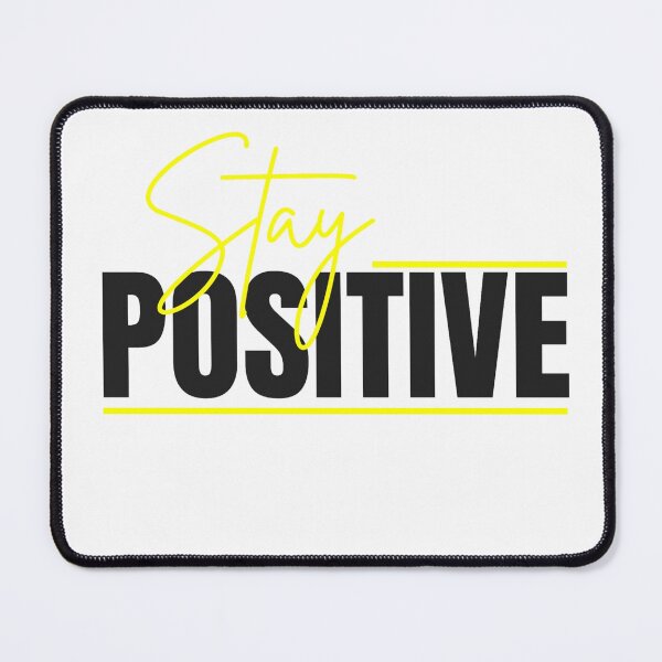 Item preview, Stay Positive" Minimalist Typography T-Shirt designed and sold by AKStorePrints.