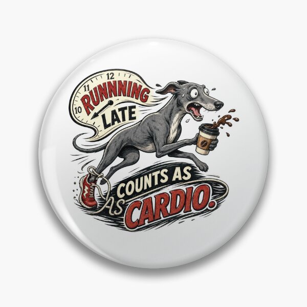 Item preview, Funny Greyhound Coffee Runner Cardio Humor designed and sold by Gentlestate.