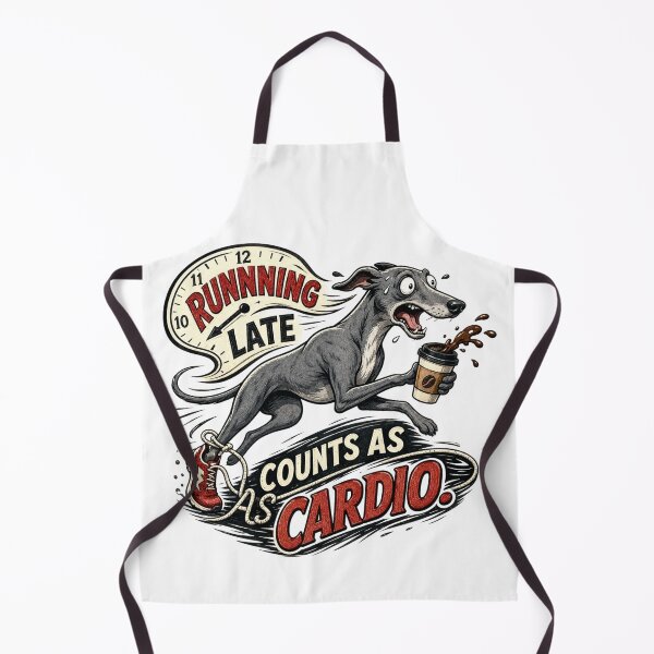 Item preview, Funny Greyhound Coffee Runner Cardio Humor designed and sold by Gentlestate.