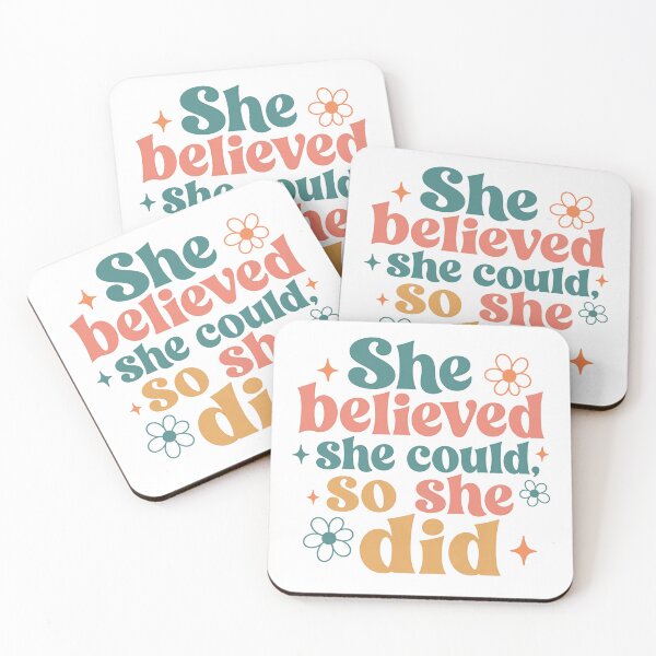 Item preview, She Believed She Could So She Did Inspirational Motivation Women Empowerment Achievement designed and sold by JonesFlora2025.