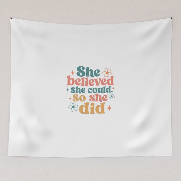 Item preview, She Believed She Could So She Did Inspirational Motivation Women Empowerment Achievement designed and sold by JonesFlora2025.