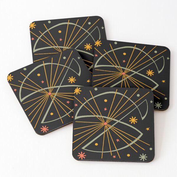 Item preview, Atomic Age Starburst Mid Century Abstract (dark) designed and sold by DuckSmith.