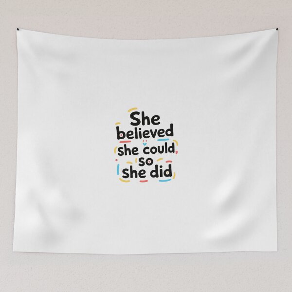 Item preview, She Believed She Could So She Did Motivational Quote Women Empowerment designed and sold by JonesFlora2025.