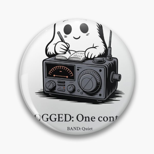 Item preview, Ghost Ham Radio Operator QSO Log Shirt designed and sold by Department of Obscure Studies.