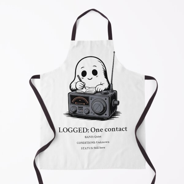 Item preview, Ghost Ham Radio Operator QSO Log Shirt designed and sold by Department of Obscure Studies.