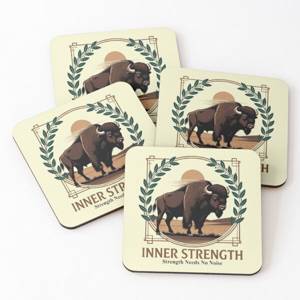 Item preview, Inner Strength – Majestic Bison Art designed and sold by Dogandesighn.