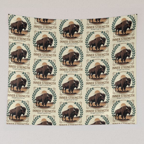 Item preview, Inner Strength – Majestic Bison Art designed and sold by Dogandesighn.