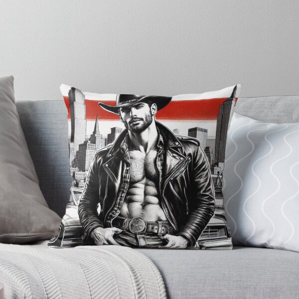 Item preview, Let's Ride - Retro Jersey City Urban Gay Leather Cowboy Gay Art Design designed and sold by ItsAKinkThing.