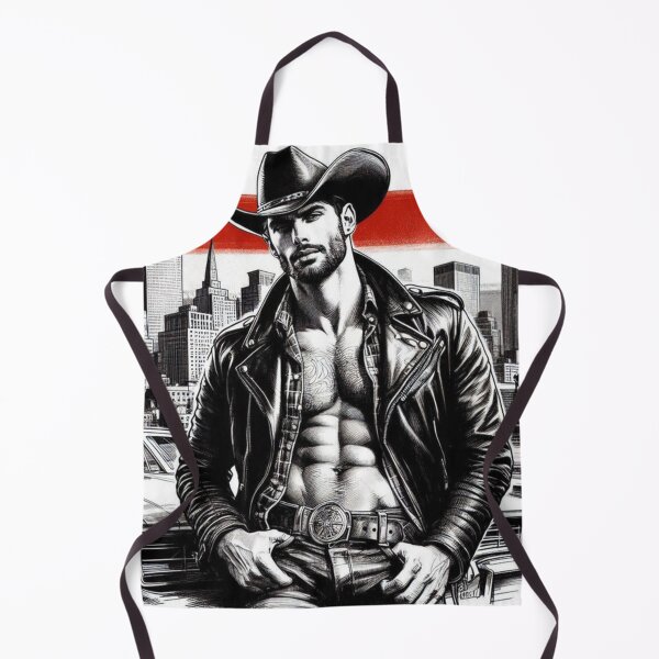 Item preview, Let's Ride - Retro Jersey City Urban Gay Leather Cowboy Gay Art Design designed and sold by ItsAKinkThing.