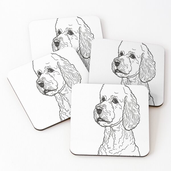 Item preview, Poodle in Minimalist Linear Art designed and sold by VestraDesign.