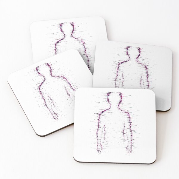 Item preview, Static Shadow – Glitch Human Silhouette designed and sold by JupiterGlitchEmpire.
