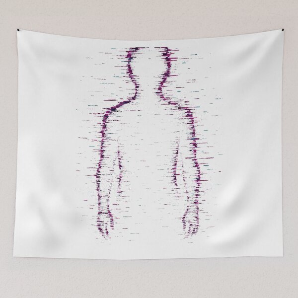 Item preview, Static Shadow – Glitch Human Silhouette designed and sold by JupiterGlitchEmpire.