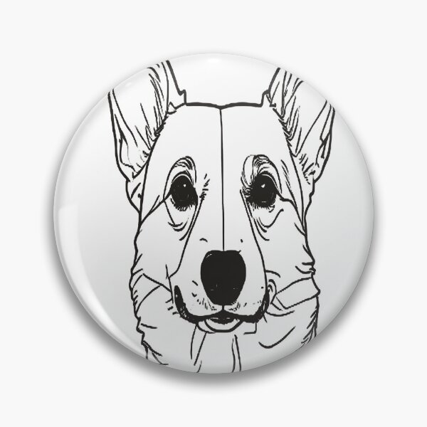 Item preview, Corgi in Minimalist Linear Art designed and sold by VestraDesign.