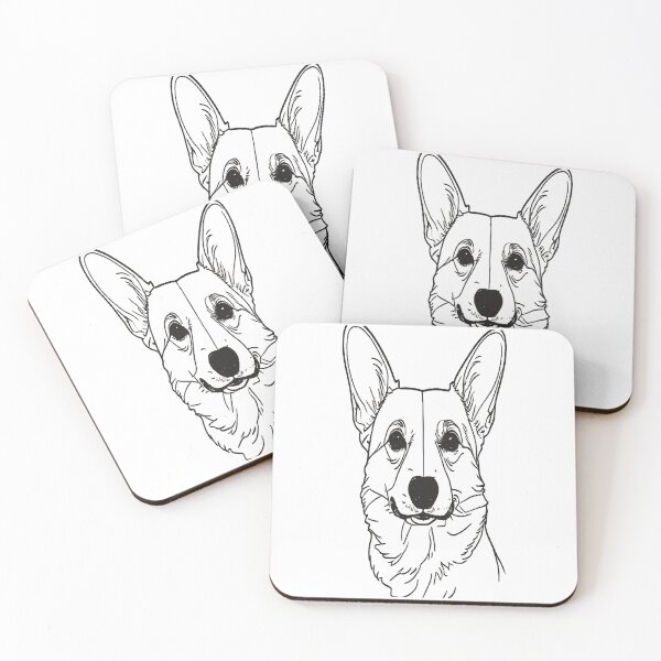 Item preview, Corgi in Minimalist Linear Art designed and sold by VestraDesign.