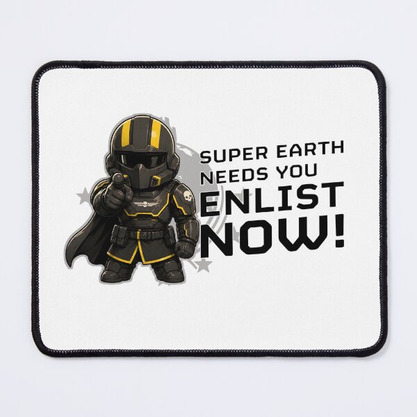 Item preview, Helldivers Enlist Poster Chibi designed and sold by Cine Store Merch.