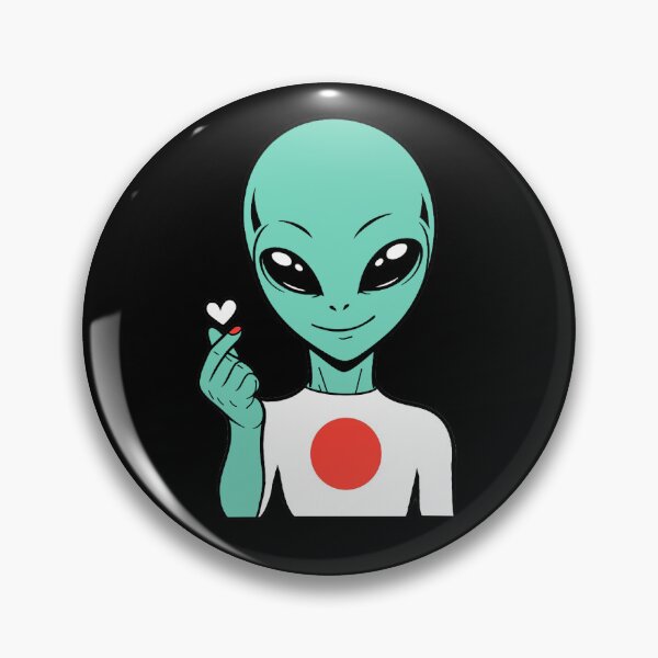 Item preview, Zorgo Japan | Finger Heart Sign Alien | Japan Flag Shirt | Cute Alien Gift | Japan Merchandise designed and sold by The-Visitors.