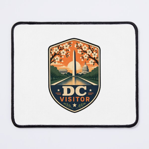 Item preview, Washington DC Visitor Badge – Cherry Blossom Sunset designed and sold by Fenay Designs.