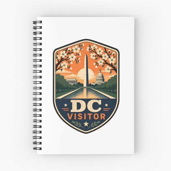 Item preview, Washington DC Visitor Badge – Cherry Blossom Sunset designed and sold by Fenay Designs.