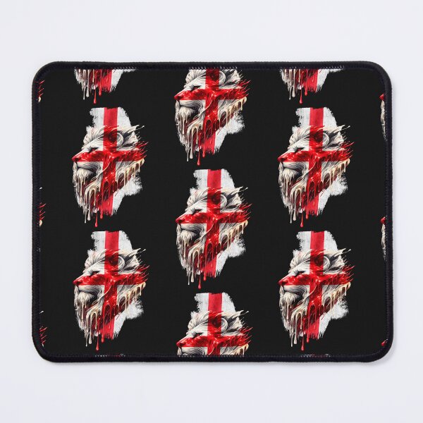 Item preview, England St George Lion Face Union Flag | English Patriotic UK Lion Artwork designed and sold by Genius Geek.