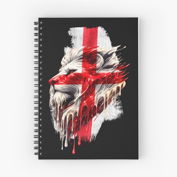 Item preview, England St George Lion Face Union Flag | English Patriotic UK Lion Artwork designed and sold by Genius Geek.