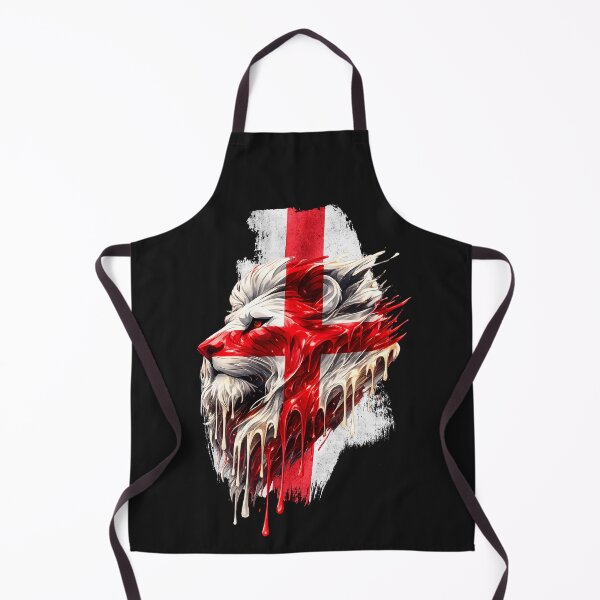 Item preview, England St George Lion Face Union Flag | English Patriotic UK Lion Artwork designed and sold by Genius Geek.