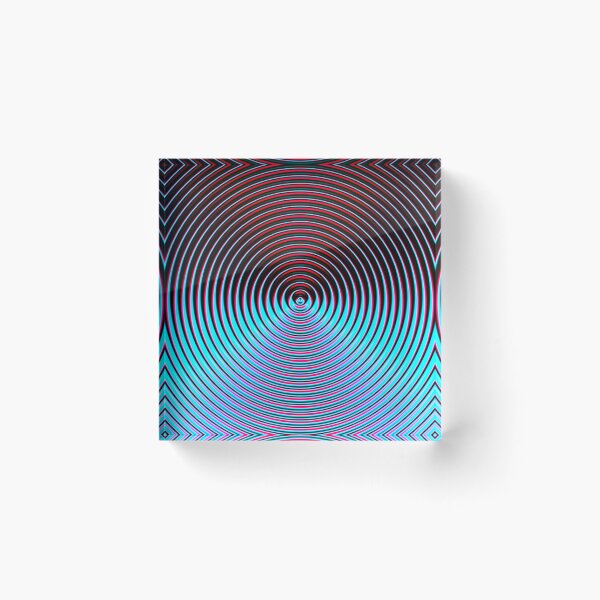 Item preview, Abstract Pattern "A metallic blue and red circle" designed and sold by Gluecknika.