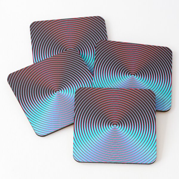 Item preview, Abstract Pattern "A metallic blue and red circle" designed and sold by Gluecknika.