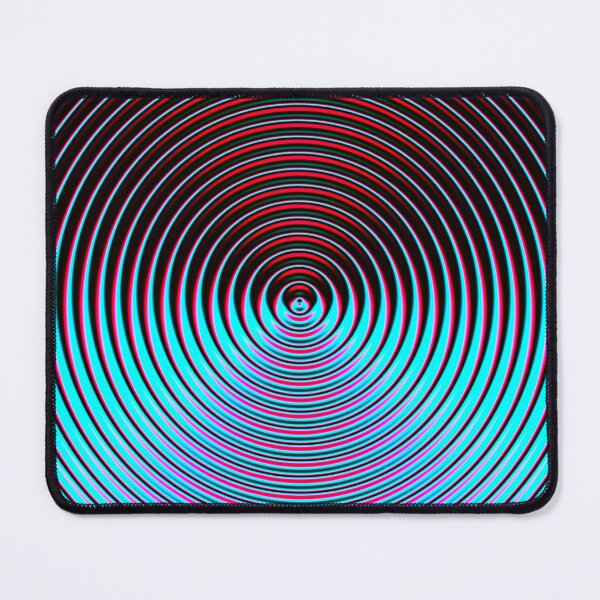 Item preview, Abstract Pattern "A metallic blue and red circle" designed and sold by Gluecknika.