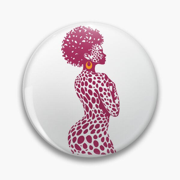 Artikelvorschau, Schwarze Frau, Rosa, Afrikanisch entworfen und verkauft von artCreativeColony.
