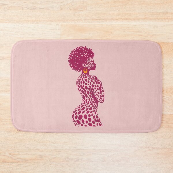 Item preview, Black Woman Pink African designed and sold by artCreativeColony.