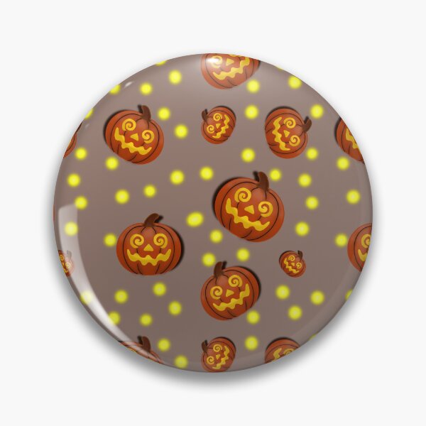 Item preview, Cute spiral Eye jack o lantern seamless Halloween pattern. designed and sold by RuwaDesignArt.