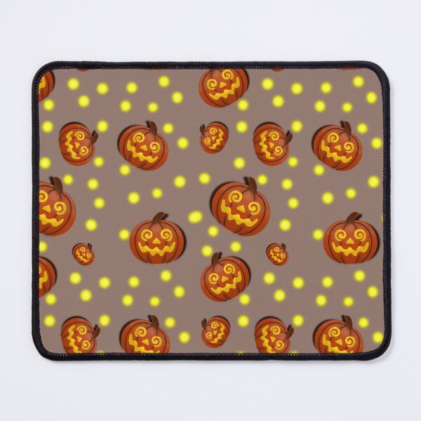 Item preview, Cute spiral Eye jack o lantern seamless Halloween pattern. designed and sold by RuwaDesignArt.