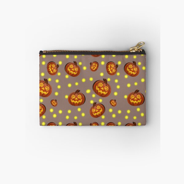 Item preview, Cute spiral Eye jack o lantern seamless Halloween pattern. designed and sold by RuwaDesignArt.