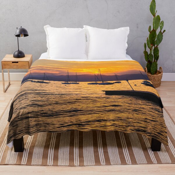 Item preview, Golden sky at Sunset over Lake Garda designed and sold by Violaman.