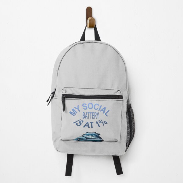 Item preview, My Social Battery Is At 1% - Funny Tired Cat designed and sold by IvanaIka.