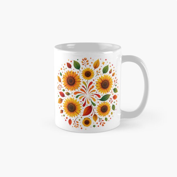 Item preview, Autumn Sunflower Floral Mandala designed and sold by PetalGarden.