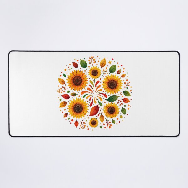 Item preview, Autumn Sunflower Floral Mandala designed and sold by PetalGarden.