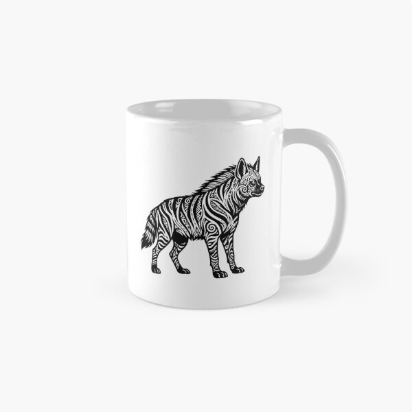 Item preview, Intricate Tribal Pattern Striped Hyena Illustration designed and sold by VectorForge.