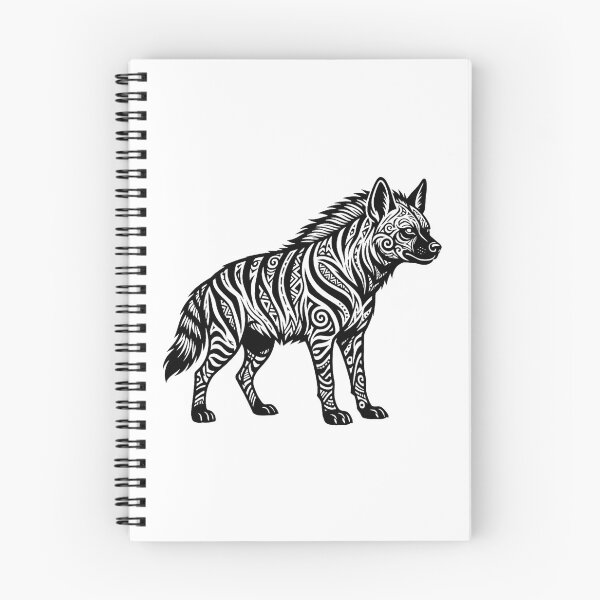 Item preview, Intricate Tribal Pattern Striped Hyena Illustration designed and sold by VectorForge.