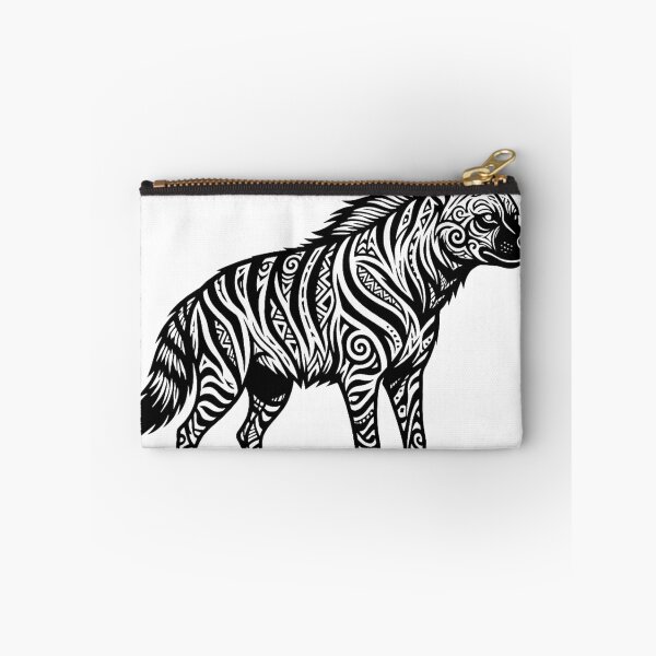 Item preview, Intricate Tribal Pattern Striped Hyena Illustration designed and sold by VectorForge.